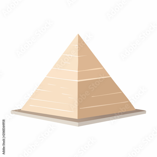 Majestic Pyramid Structure Icon Representing Ancient Architecture and History
