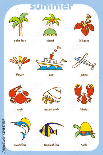 Summer Ocean Icon Set 02