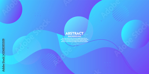 Abstract purple and blue wave gradient background. Trendy shape design concept color pattern elements. EPS10 vector.