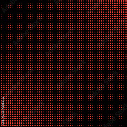 Half Tone Colored Dots Background. Halftone Frame. 