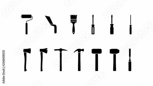 Set of Directional Arrows and Road Signs Icons Flat Design Vector Illustration