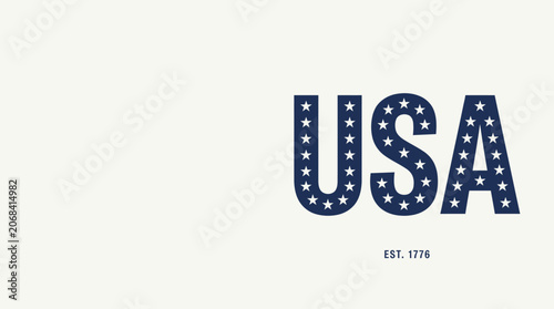 USA Flag Design with Stars and Stripes Representation.