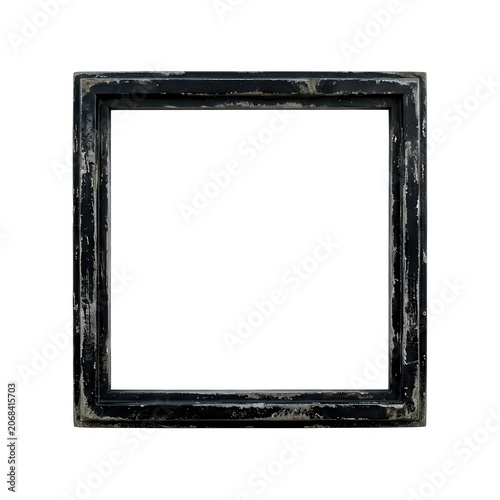 Vintage Black Picture Frame Transparent Background