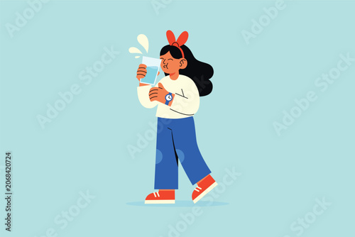 Girl Hydration Healthy Habit