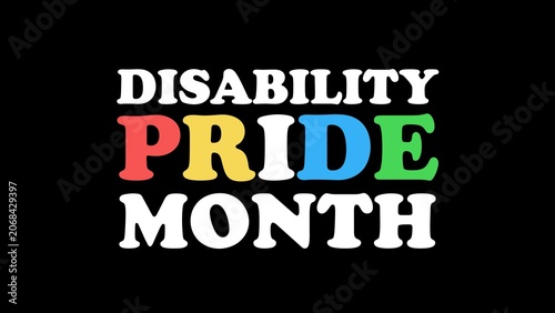 Disability Pride Month background illustration