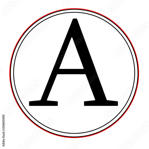 abcd letters pattern design