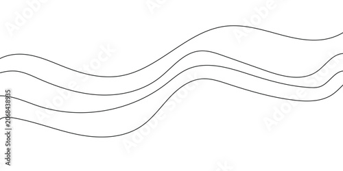 Abstract vector background with black wavy lines. EPS10