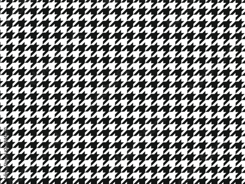 Canvastavla Classic houndstooth seamless pattern in black and white repeat design