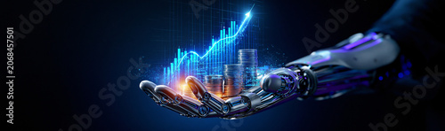AI Hand Holding Digital Gro...