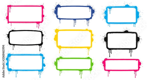 Spray Paint Frames - Colorful Frames Collection