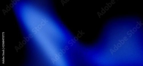Fotografie Abstract Blue Light Streaks in Dark Atmospheric Low Key Background