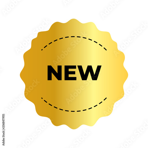 Golden New Sale Emblem