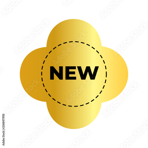 Gold New Promotion Label