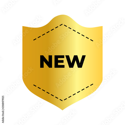 Golden New Product Tag