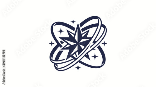 North Star Orbital Icon Design