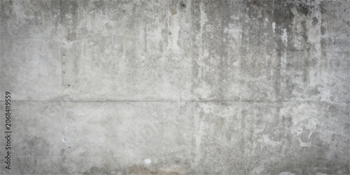 Schilderij op canvas Grunge concrete wall texture background with rough aged dark gray cement surface