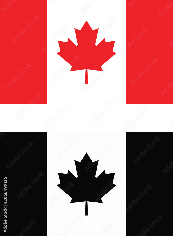 Obraz premium vector of canada flag