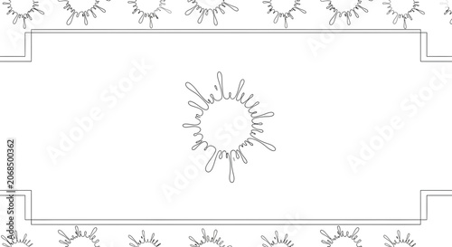 Abstract Ink Splatter Animation Frame, Dynamic Paint Splash Border, Creative Design Element