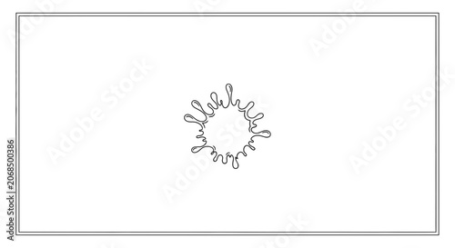 Abstract Ink Splatter Animation, Dynamic Liquid Burst Effect, Black and White
