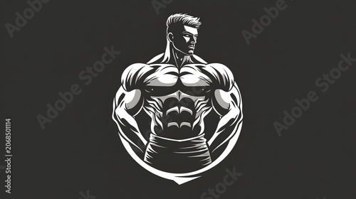 body builder vector
