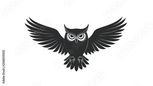 eagle owl vector illustration