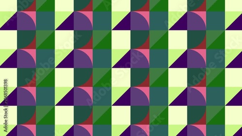  Geometric Shapes Seamless Loop 4K Abstract Motion Background for Video Editing and VFX