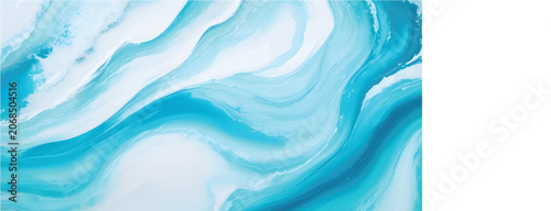 Abstract blue watercolor waves illustration flowing sea or ocean water background perfect for summer designs and aquatic themes