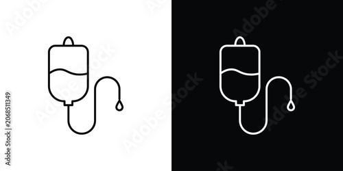 Konstfotografi Blood transfusion icon bundle for website projects