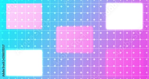 Features animated geometric shapes on a background in 4K. Minimalist Geometric Design for banners, business workflows, and digital backdrops. 4K abstract digital data technology Geometric Design BG.