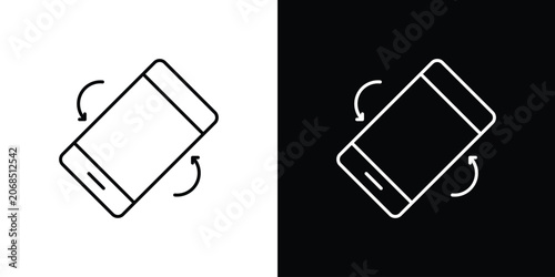 Tableau sur toile Mobile rotate icon bundle for website projects
