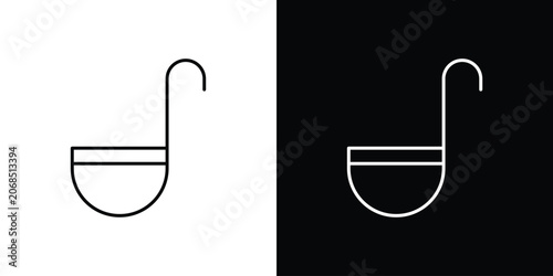 Canvas-taulu Soup ladle icon bundle for website projects