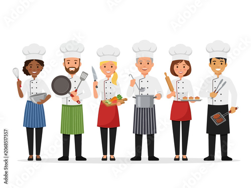 Diverse Group of Chefs 1.