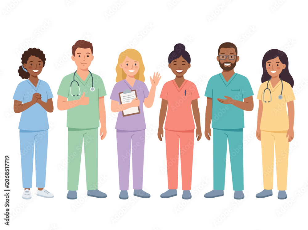 Fototapeta premium Diverse Medical Professionals Team.