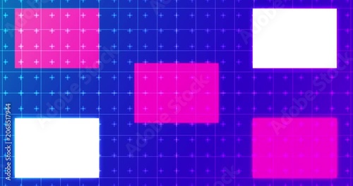 Features animated geometric shapes on a background in 4K. Minimalist Geometric Design for banners, business workflows, and digital backdrops. 4K abstract digital data technology Geometric Design BG.