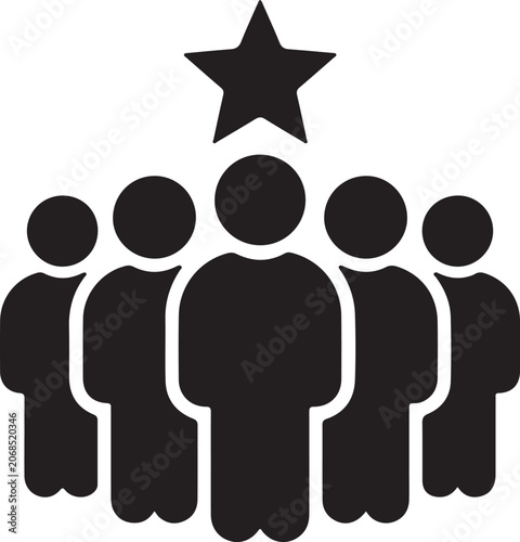 Followers silhouette icon