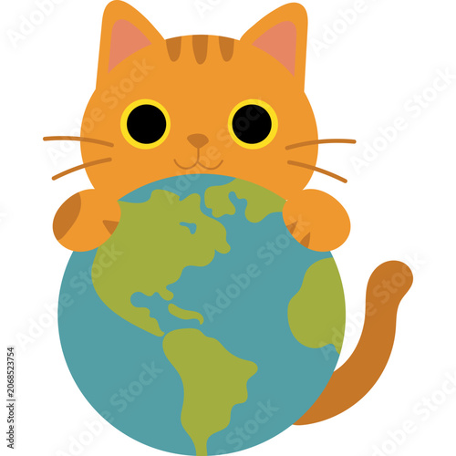 World Cat Day Illustration