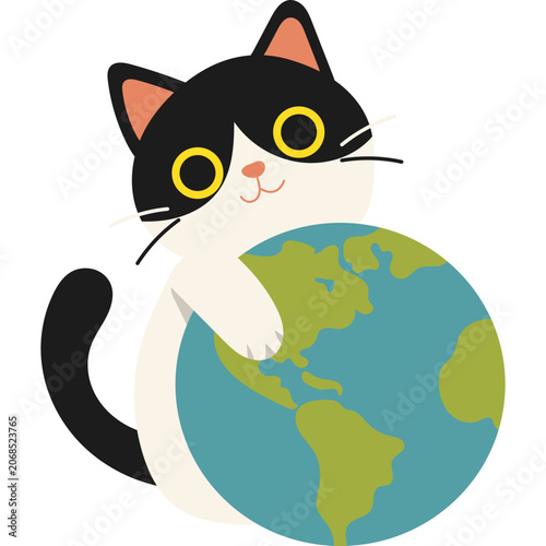 World Cat Day Illustration