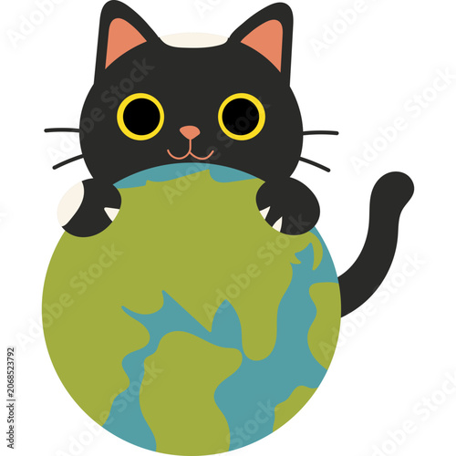 World Cat Day Illustration