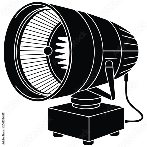 Professional studio stage spotlight projector for event lighting equipment.
