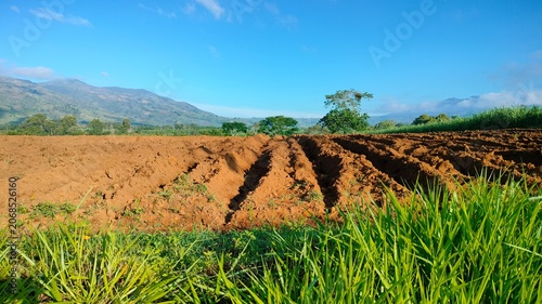 Plowed Agricultural Field in Mountain Province Philippines