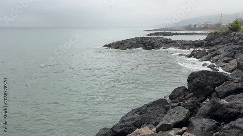 The Black Sea coast early in the spring morning
