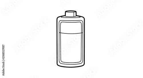 Simple illustration of a bottle.