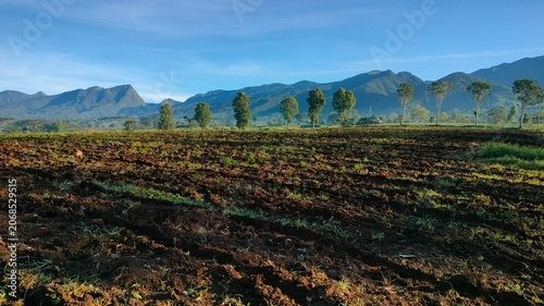 Plowed Agricultural Field in Mountain Province Philippines