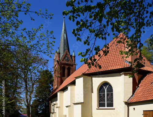 Historical Martin Church in the Village Nettelkamp, Lower Saxony