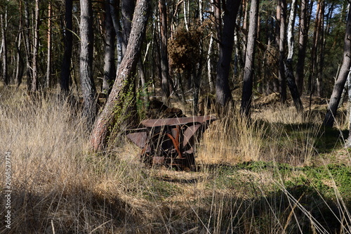 Peat Equipment in the Fen Otternhagener Moor, Lower Saxony