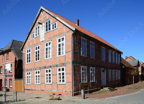 Historical Building in the Old Town of Schnackenburg, Lower Saxony