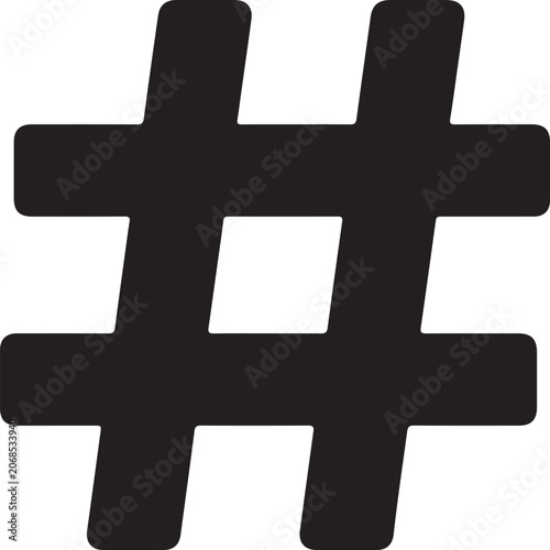 Hashtag  social media icon