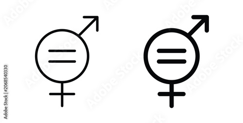 Bild auf Leinwand Equality icon