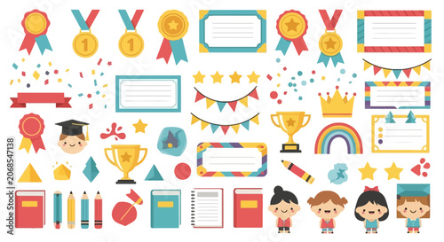 Educational achievement rewards and school supply collection