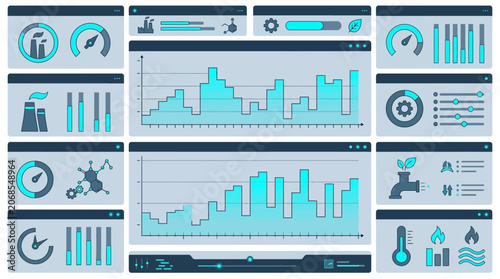 Industrial Sustainability Emissions Dashboard with Energy Metrics, Factory Data and Environmental Controls